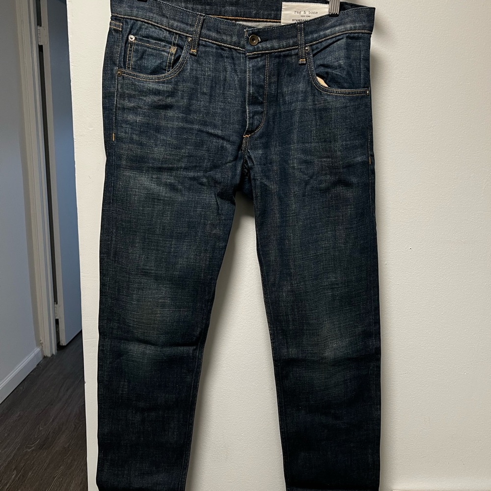 Rag & Bone Blue Straight Jeans Classic Style